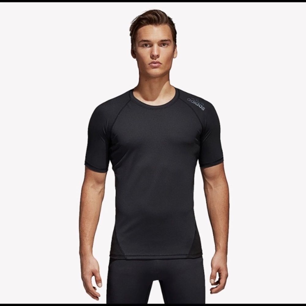 Adidas Alpha Skin Sport Base Layer Support Tee 2 XL Black